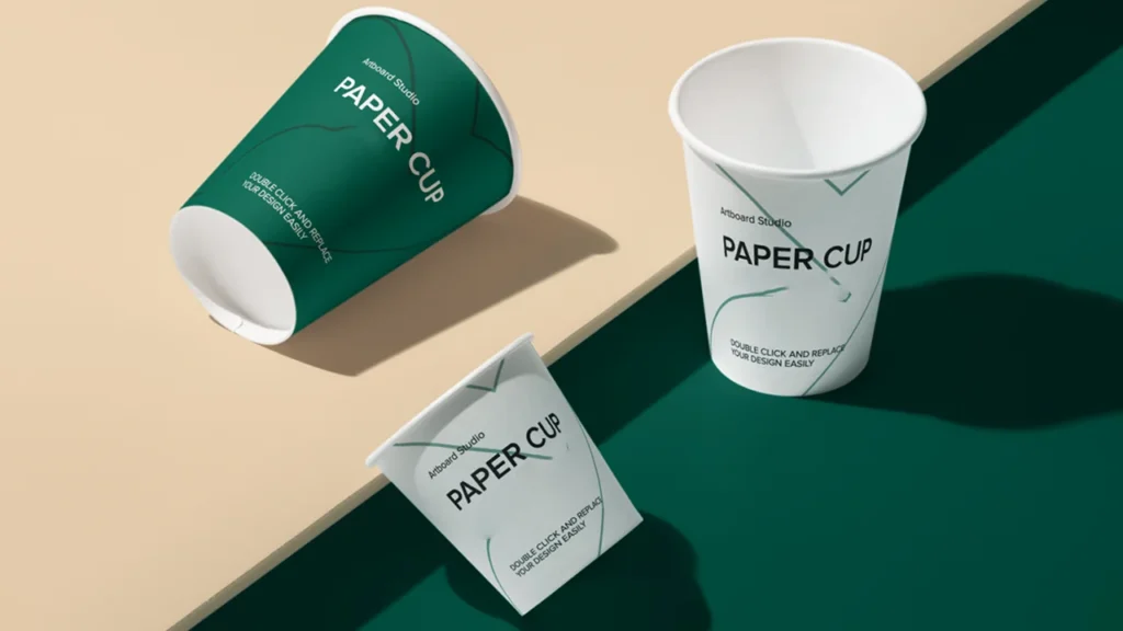 custom single wall paper cups 1
